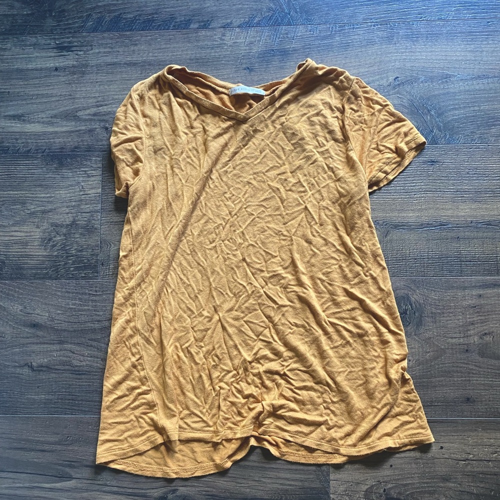 Burt orange v neck